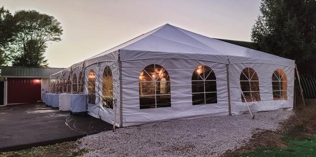 Rental store for tent window wall 30 foot aztec 8 foot x 15 foot in Northeast Ohio