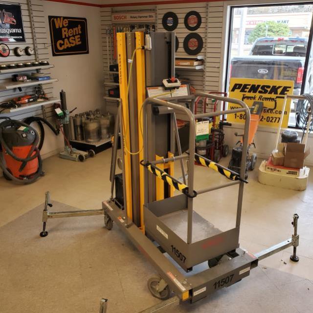 Rental store for vertical lift 19 foot working 25 foot in Northeast Ohio