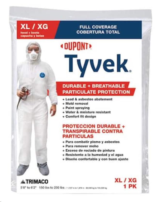 Rental store for dupont tyvek coverall xl in Northeast Ohio