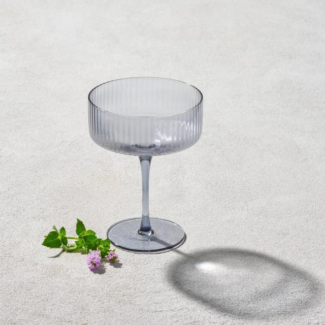 Rental store for malibu smoke ribbed coupe glass in Northeast Ohio