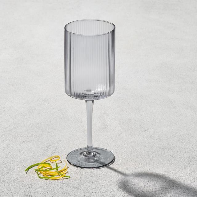 Rental store for malibu smoke ribbed wine glass 17oz in Northeast Ohio