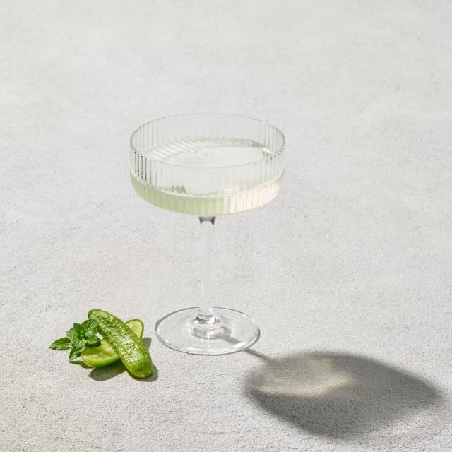 Rental store for malibu clear ribbed coupe glass in Northeast Ohio