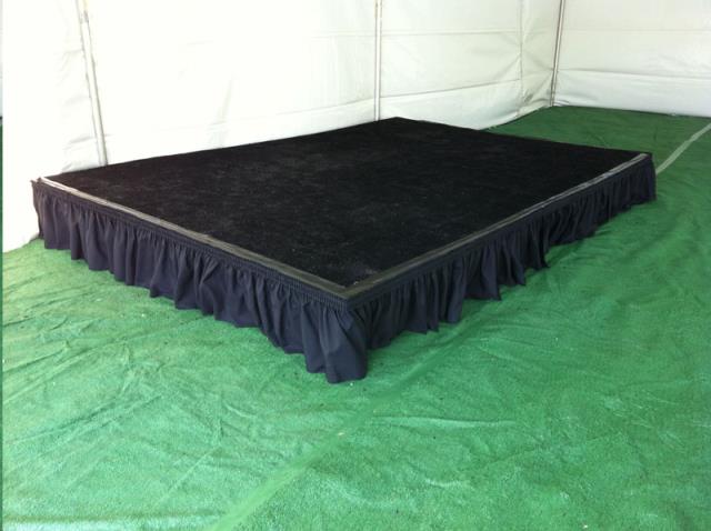 Rental store for stage black turf 4x4 sections in Northeast Ohio