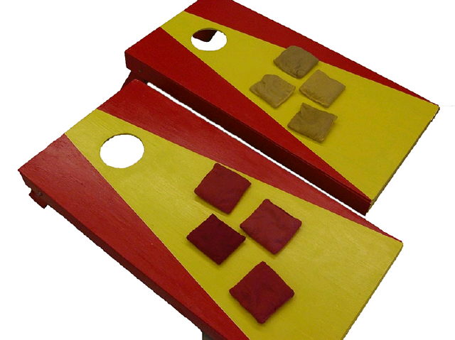 Rental store for cornhole painted in Northeast Ohio
