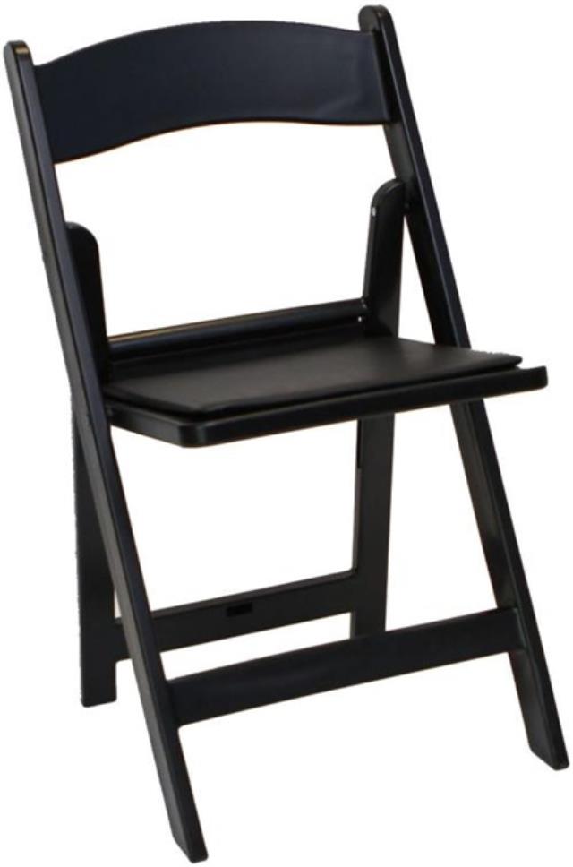 Rental store for chair black padded in Northeast Ohio